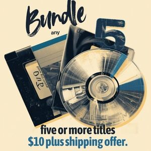 Media Bundle : Bundle Any 5 VHS, DVD, Blu-ray, Or CD For $10 Plus Shipping